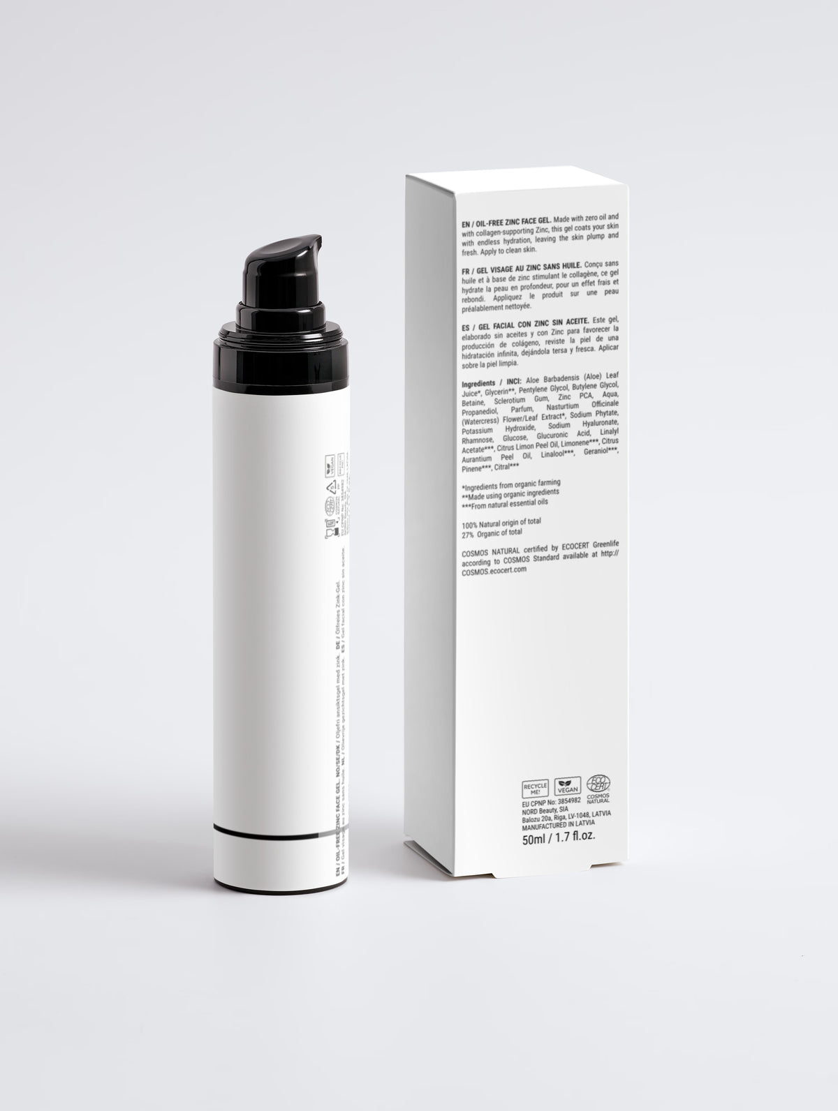 Oil-Free Zinc Face Gel For Men