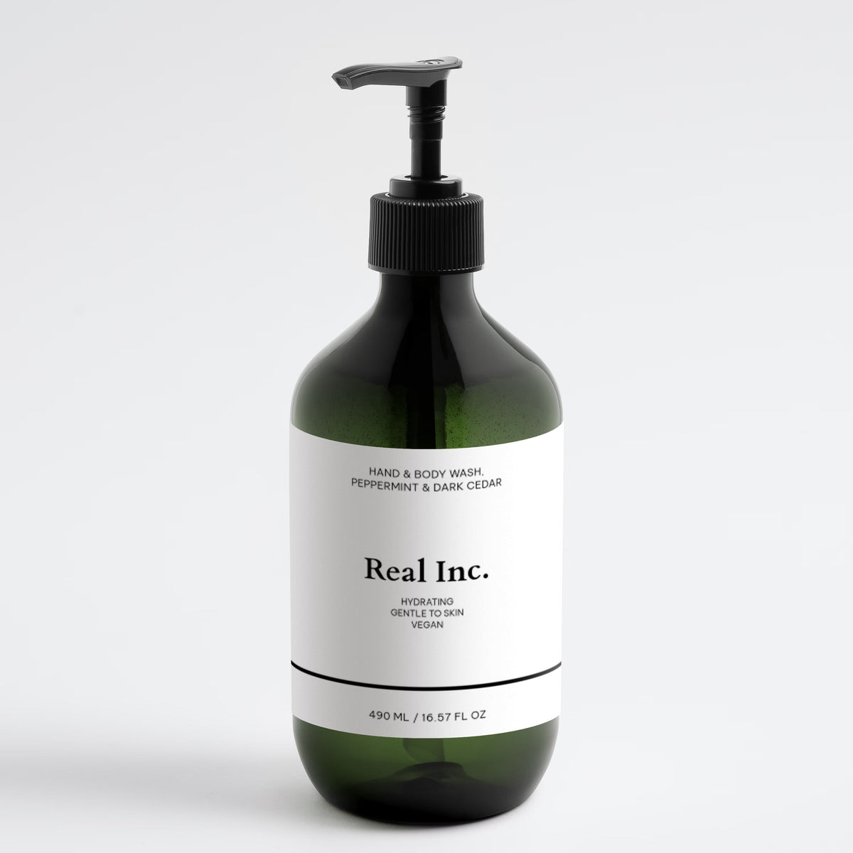 Hand & Body Wash, Peppermint & Dark Cedar